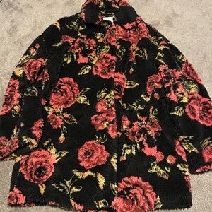 Anthropologie warm fuzzy coat